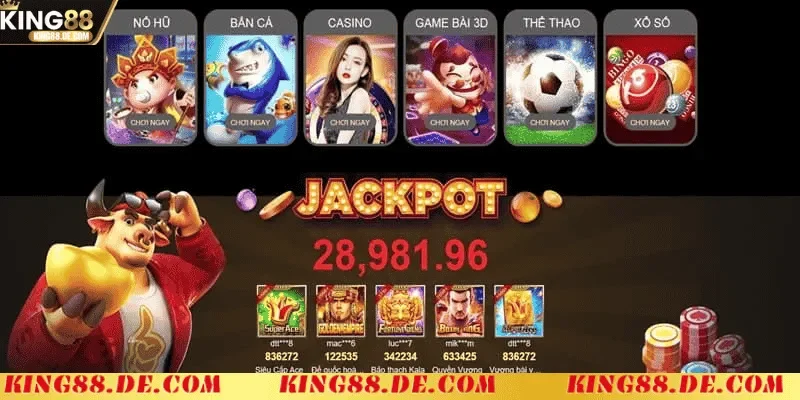 Các Dịch Vụ và Trò Chơi Đa Dạng Tại King88